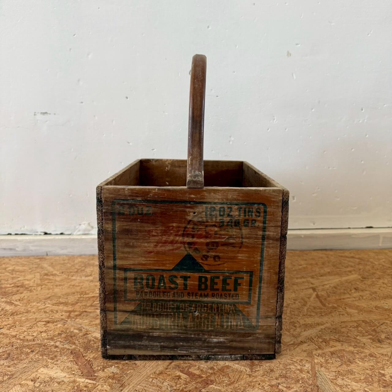 【1950年代】ビンテージ 木箱 アメリカン雑貨 ウッドボックス 店舗什器 ガレージ #2474