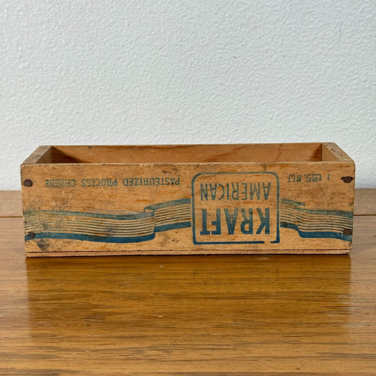 #2036【1950年代】ビンテージ チーズクレート 木箱 / ウッドボックス アメリカ