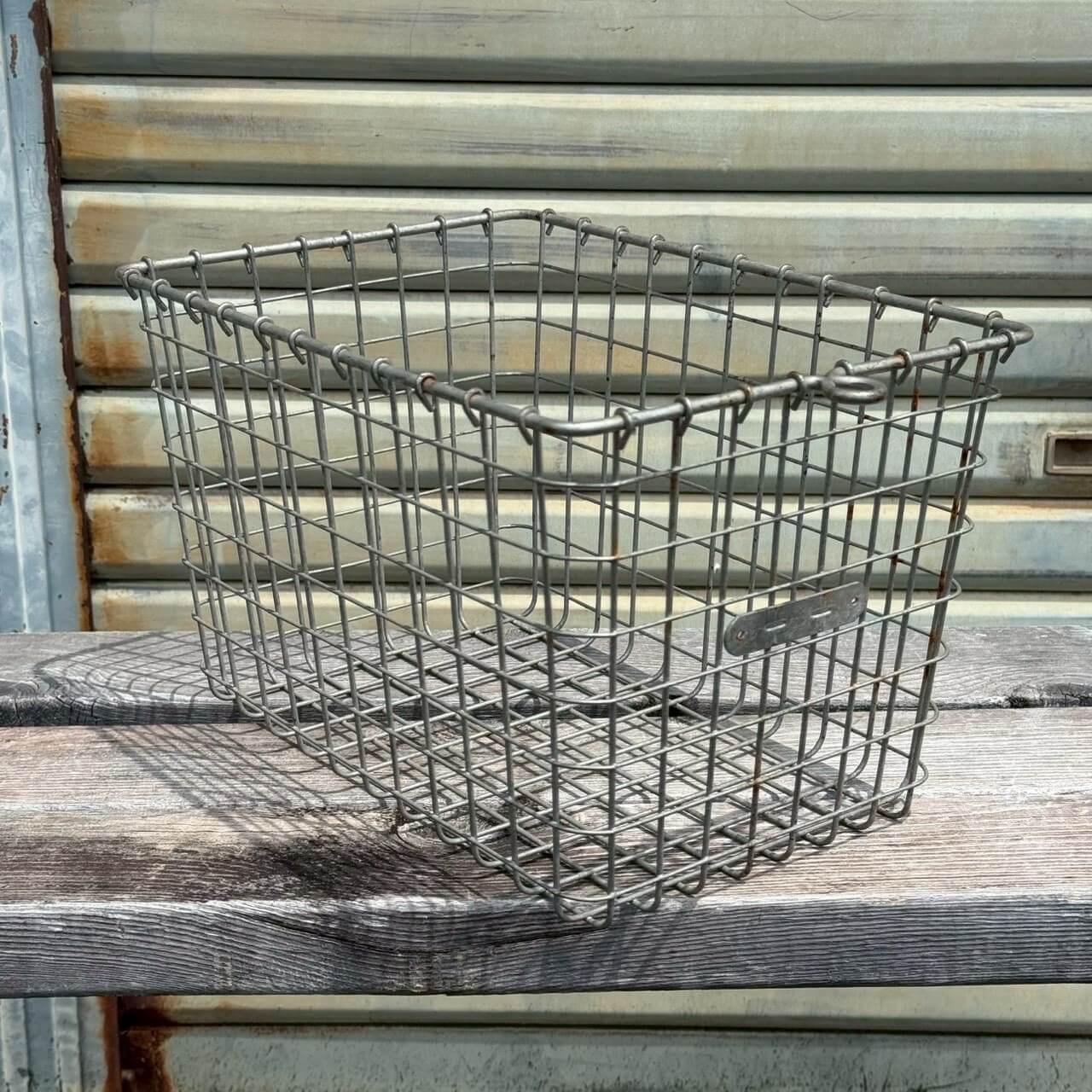 【1950〜60年代】ビンテージ LYON ワイヤーバスケット アメリカン雑貨 店舗什器 インダストリアル #2235-2