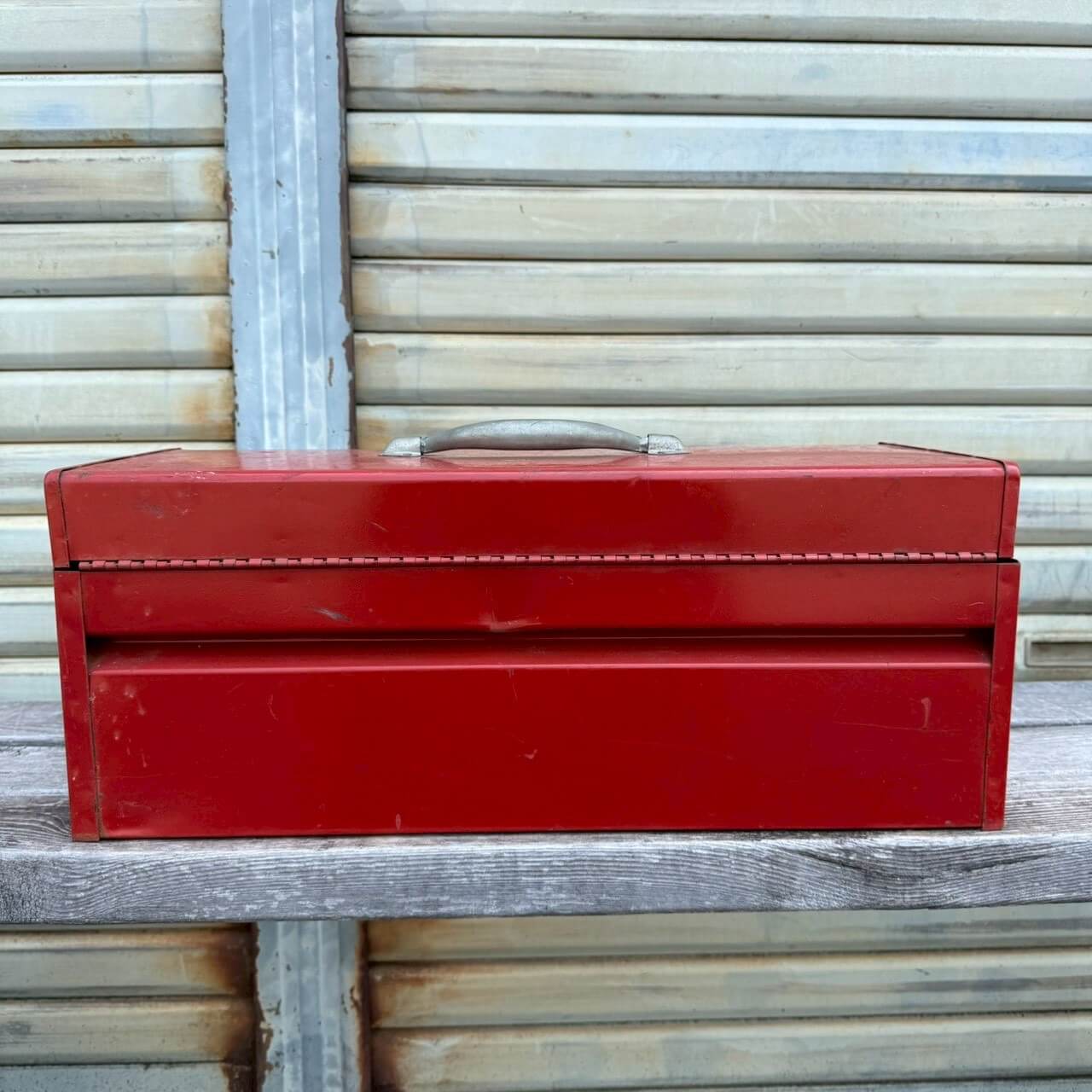 【1980-90年代】ビンテージ ツールボックス アメリカン雑貨 店舗什器 工具箱 収納ボックス #2379