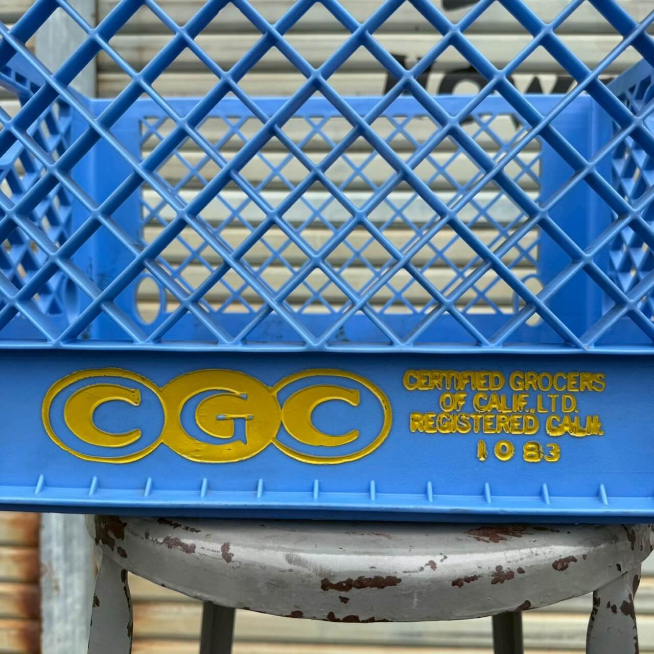 【1980年代】ビンテージ ミルククレート アメリカン雑貨 店舗什器 収納ボックス プラスチックケース #2515