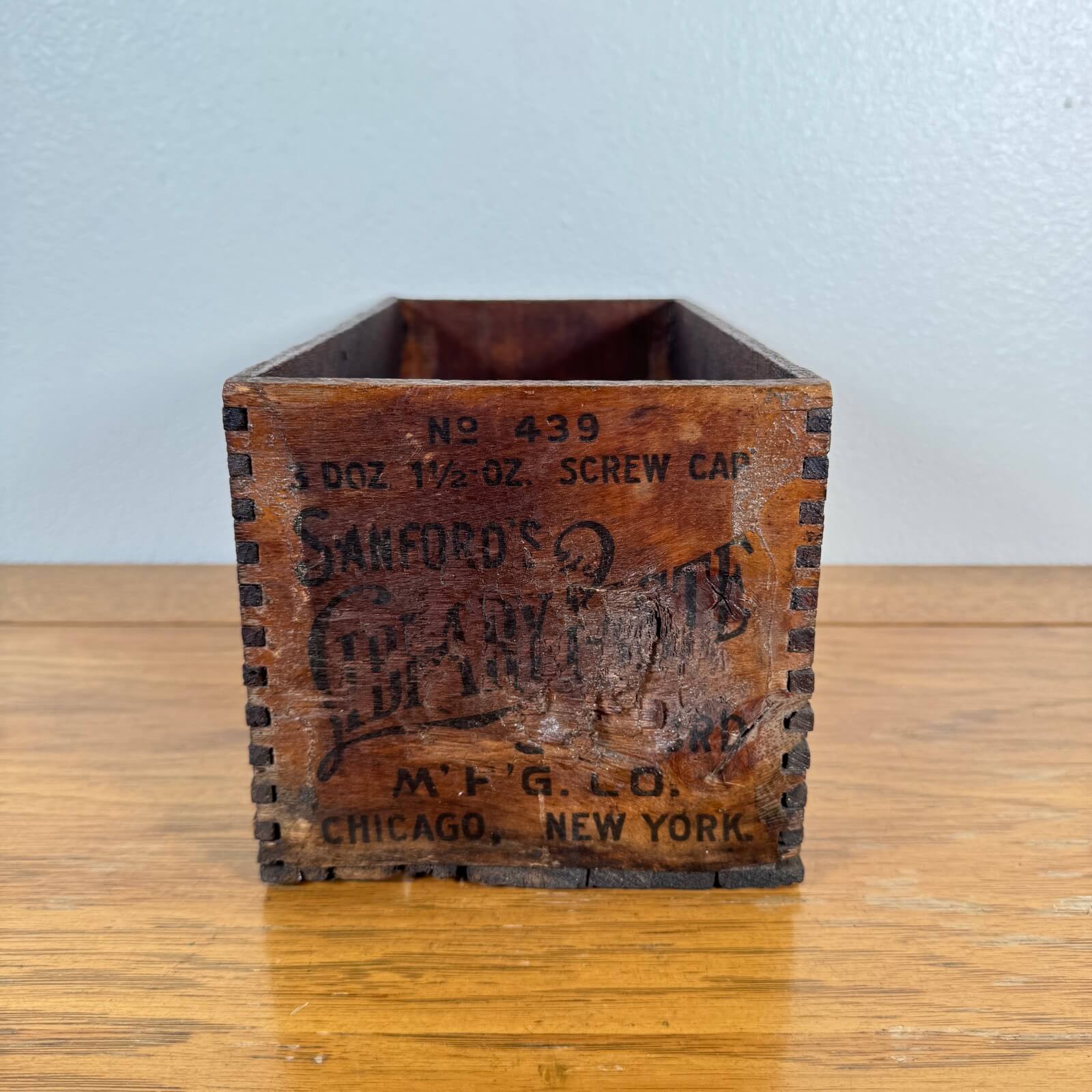 アメリカ雑貨 アメリカン雑貨 木箱 収納 アンティーク　コンテナ　ヴィンテージ 1950年代】ビンテージ 木箱 アメリカン雑貨 ウッドボックス 店舗什器