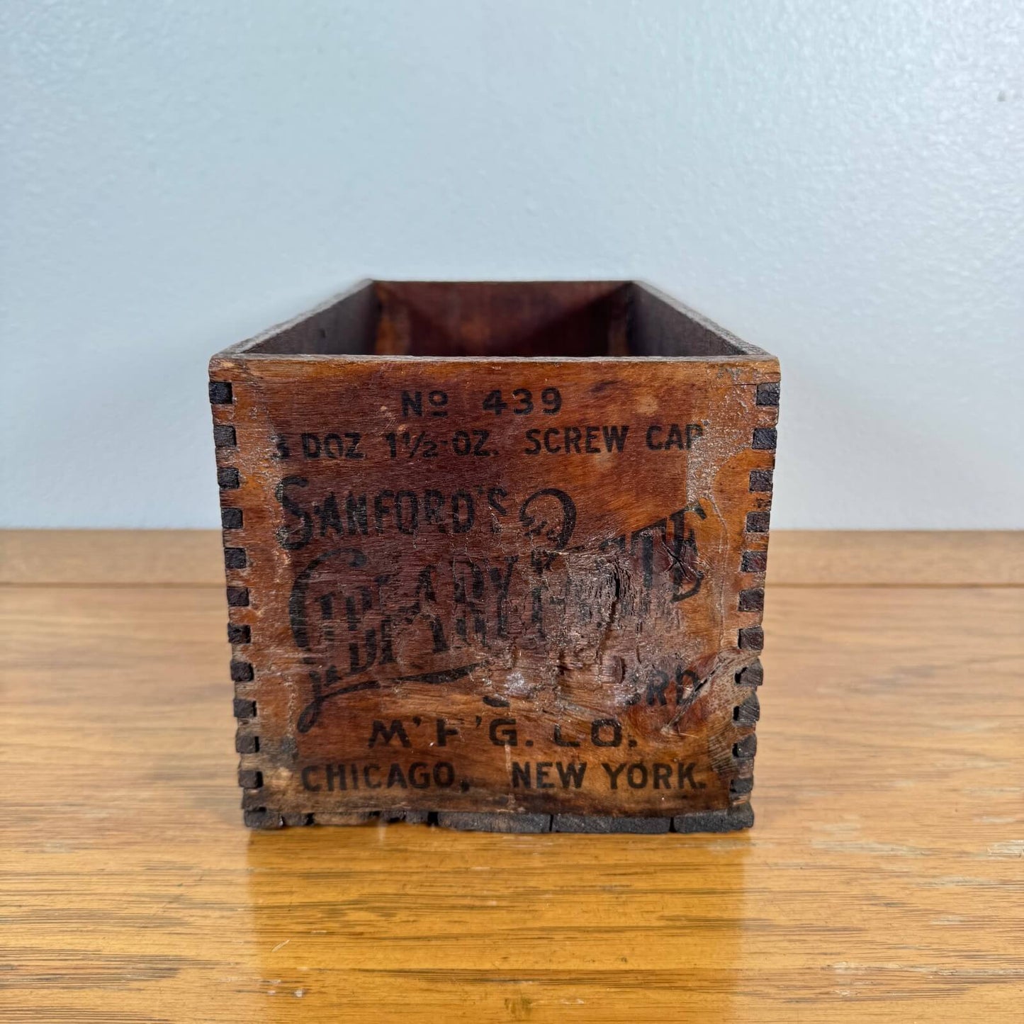 【1950年代】ビンテージ 木箱 アメリカン雑貨 ウッドボックス 店舗什器 ガレージ #1675