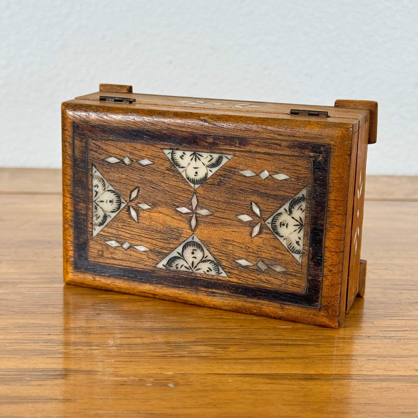 #1460 【1980-90年代】 ビンテージ 木製 小物入れ / ジュエリーボックス 収納ケース アメリカ