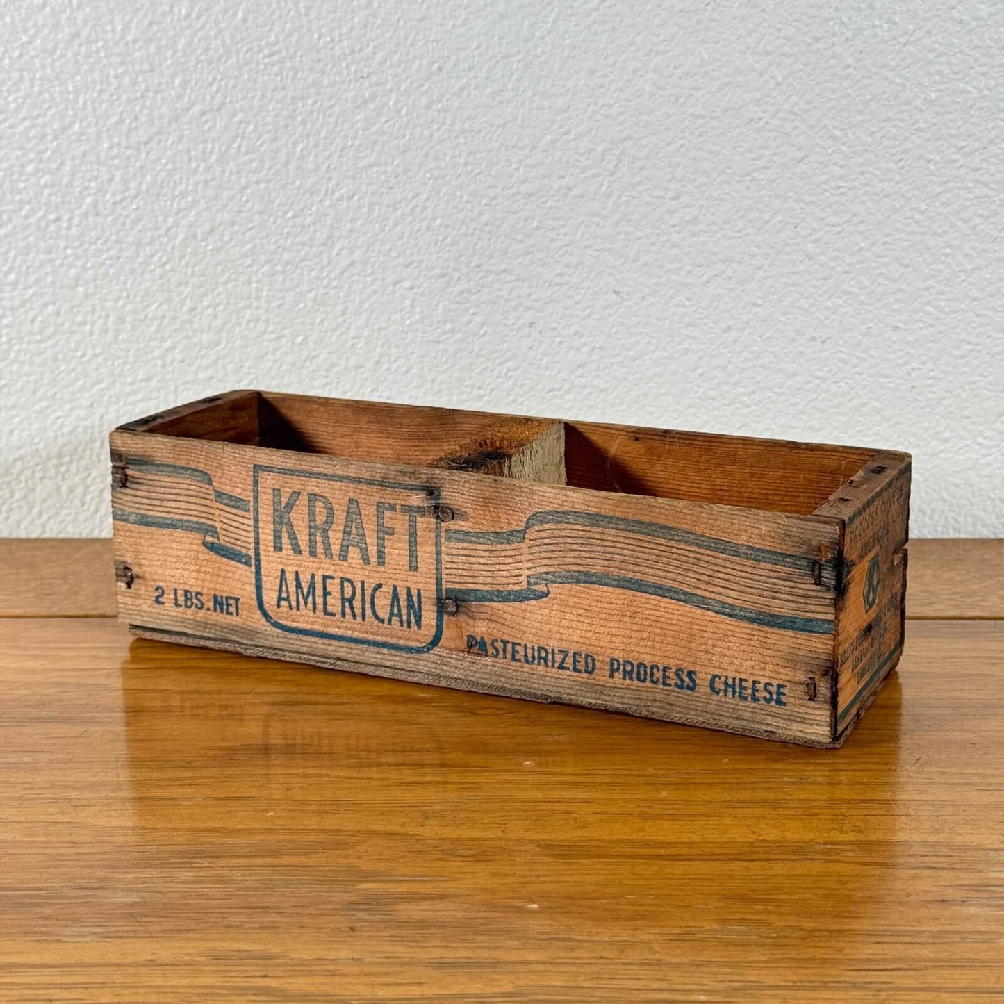 #1482【1950年代】 アメリカ ビンテージ チーズクレート 木箱 ウッドボックス 収納ケース ディスプレイ