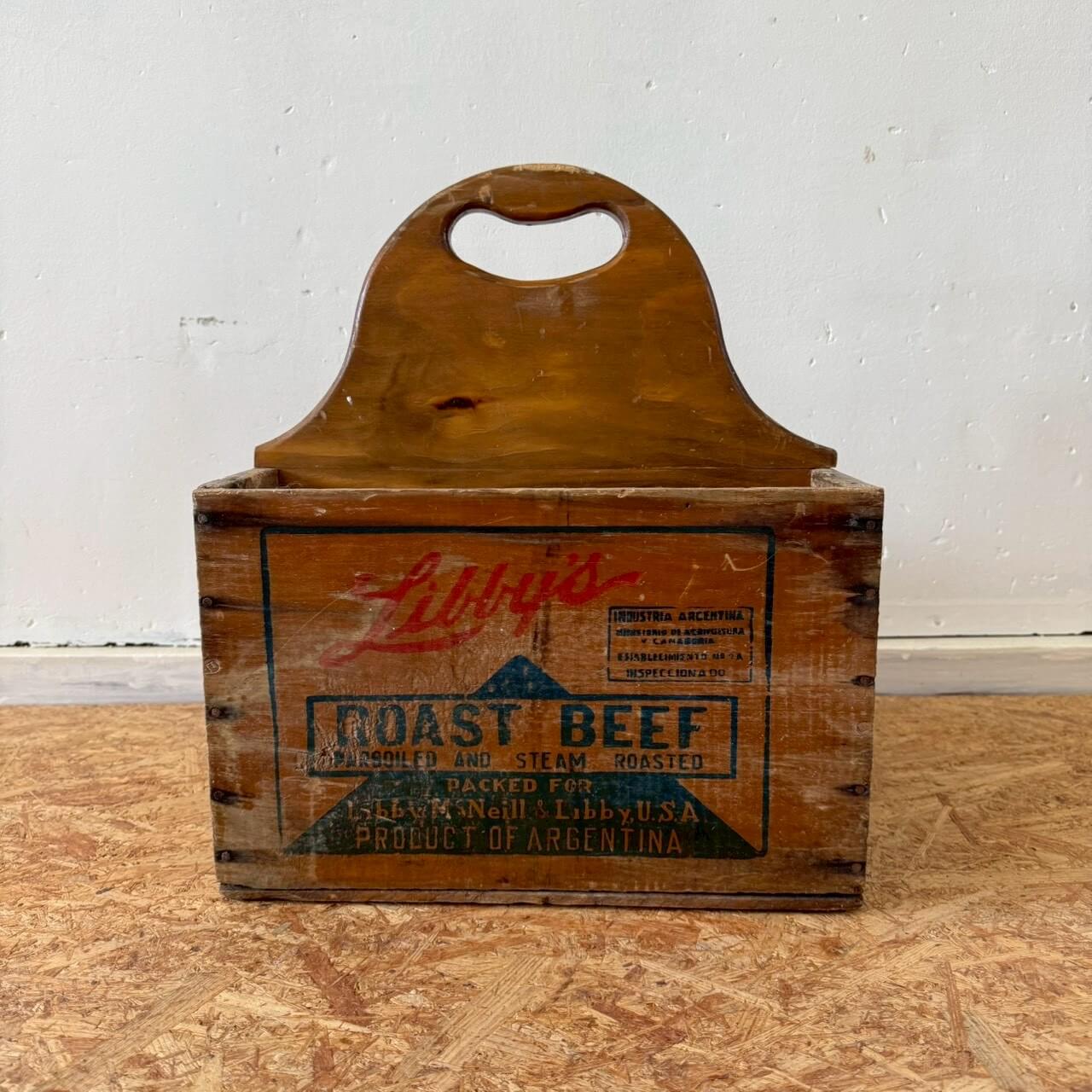【1950年代】ビンテージ 木箱 アメリカン雑貨 ウッドボックス 店舗什器 ガレージ #2474