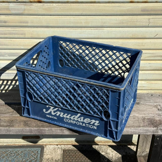 【1970-80年代】ビンテージ KNUDSEN ミルククレート アメリカン雑貨 収納ボックス コンテナ #2716