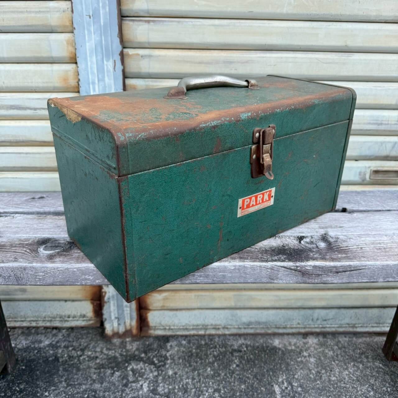 【1960-70年代】ビンテージ ツールボックス アメリカン雑貨 店舗什器 工具箱 収納ボックス #2377