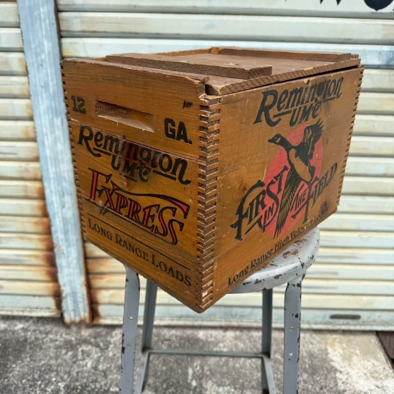【1970-80年代】ビンテージ ウッドボックス アメリカン雑貨 店舗什器 ガレージ 木箱 #2508