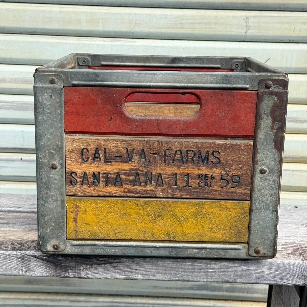【1950年代】ビンテージ ミルククレート アメリカン雑貨 店舗什器 木箱 #2738