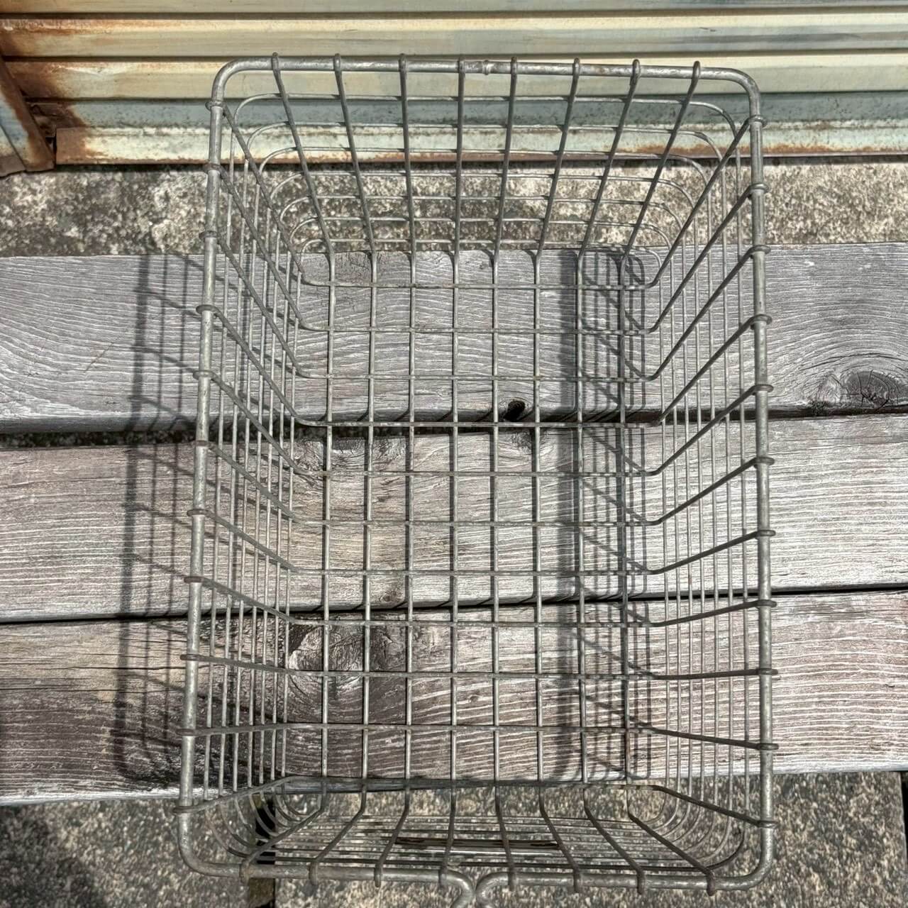 【1950〜60年代】ビンテージ LYON ワイヤーバスケット アメリカン雑貨 店舗什器 インダストリアル #2235-1