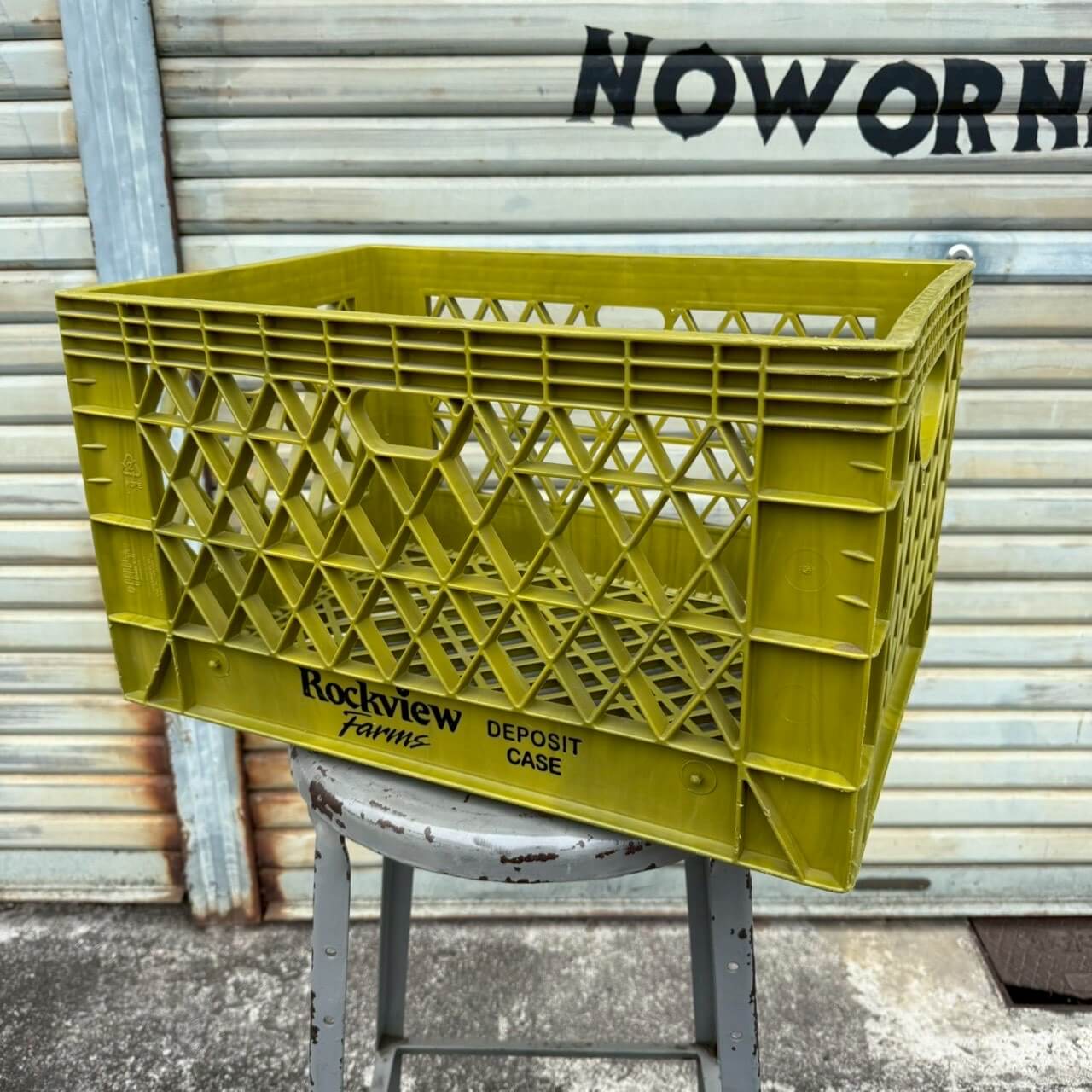 【1990年代】ビンテージ ミルククレート アメリカン雑貨 店舗什器 収納ボックス プラスチックケース #2517