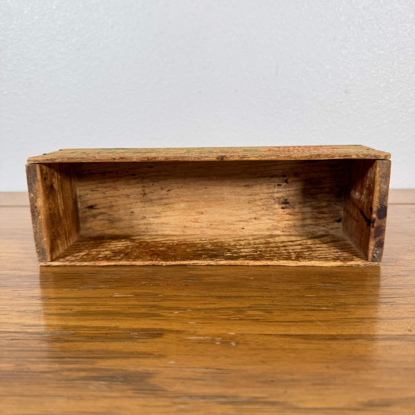 #1709【1940-50年代】ビンテージ チーズクレート 木箱 / ウッドボックス 収納ケース ディスプレイ雑貨 アメリカ