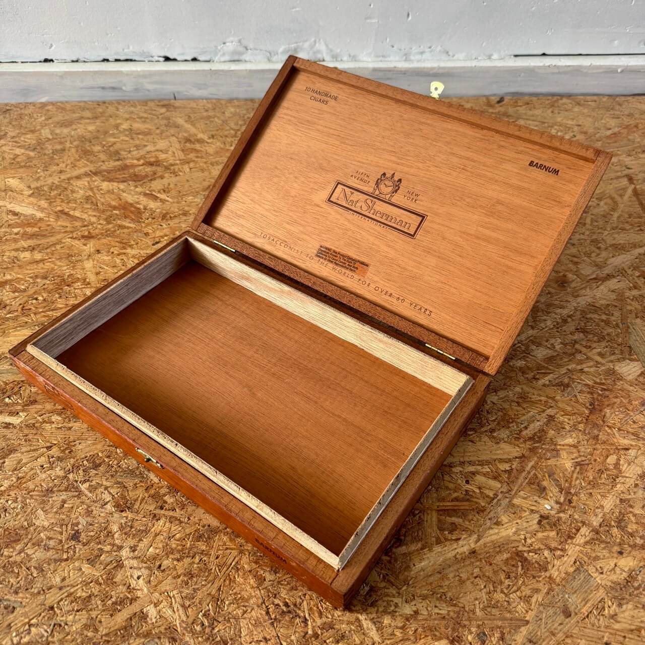 ビンテージ Nat Sherman シガーボックス 木製 小物入れ #2251