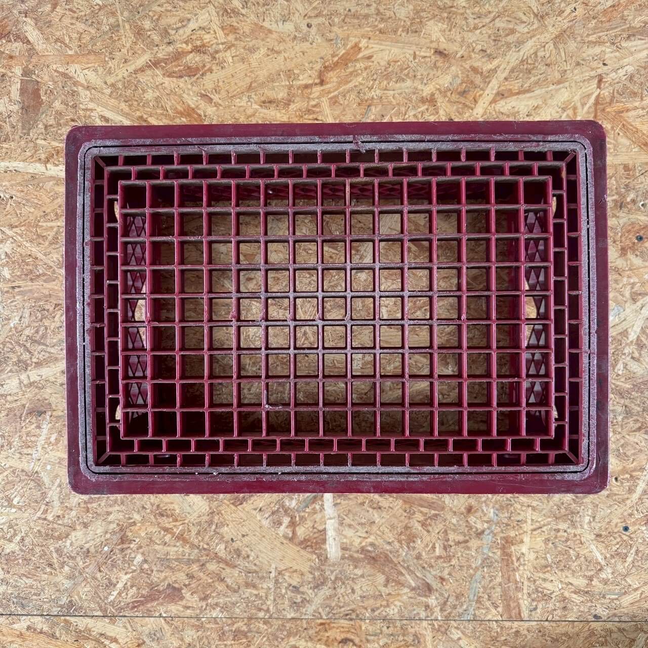 #2528-1【1975年】ビンテージ CHALLENGE ミルククレート / プラスチックコンテナ アメリカ