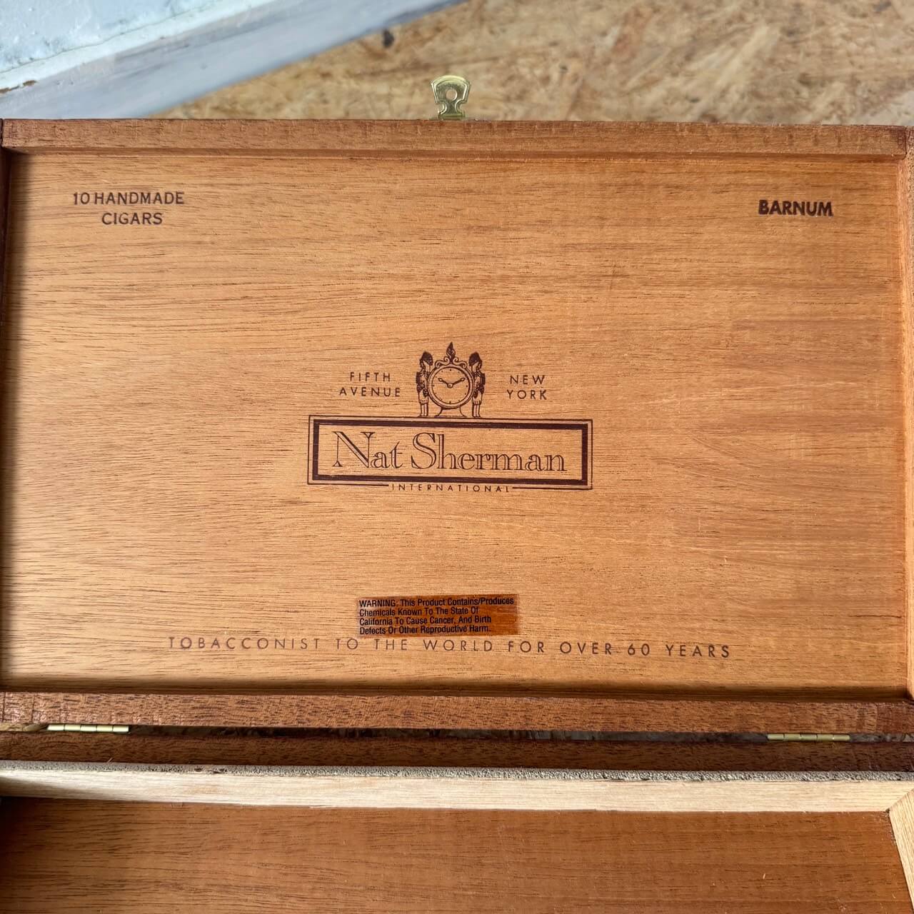 ビンテージ Nat Sherman シガーボックス 木製 小物入れ #2251