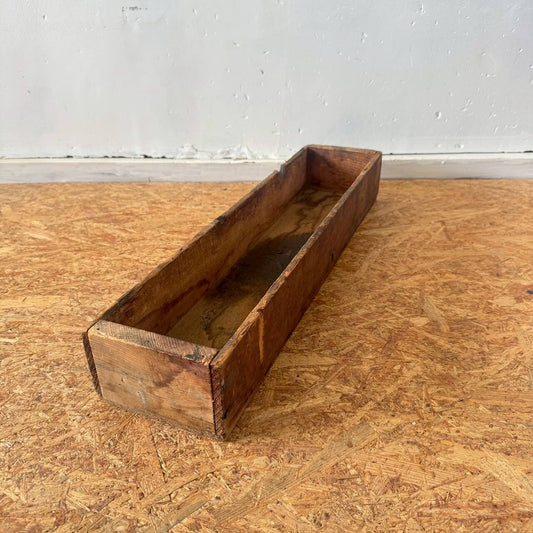ビンテージ ウッドボックス アメリカン雑貨 木製 トレー 収納 #2239