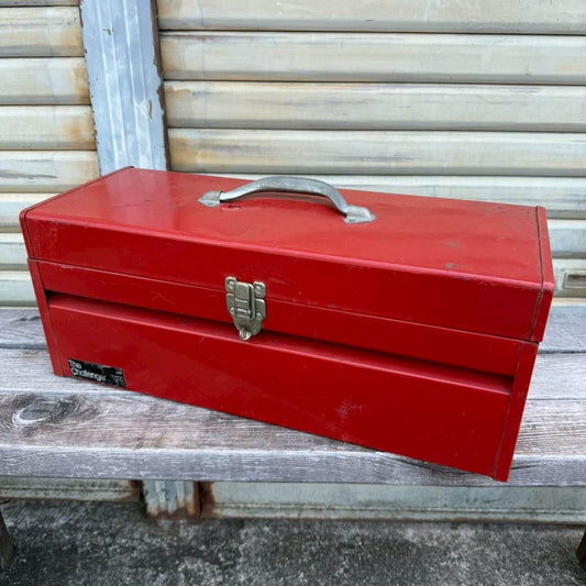 【1980-90年代】ビンテージ ツールボックス アメリカン雑貨 店舗什器 工具箱 収納ボックス #2379
