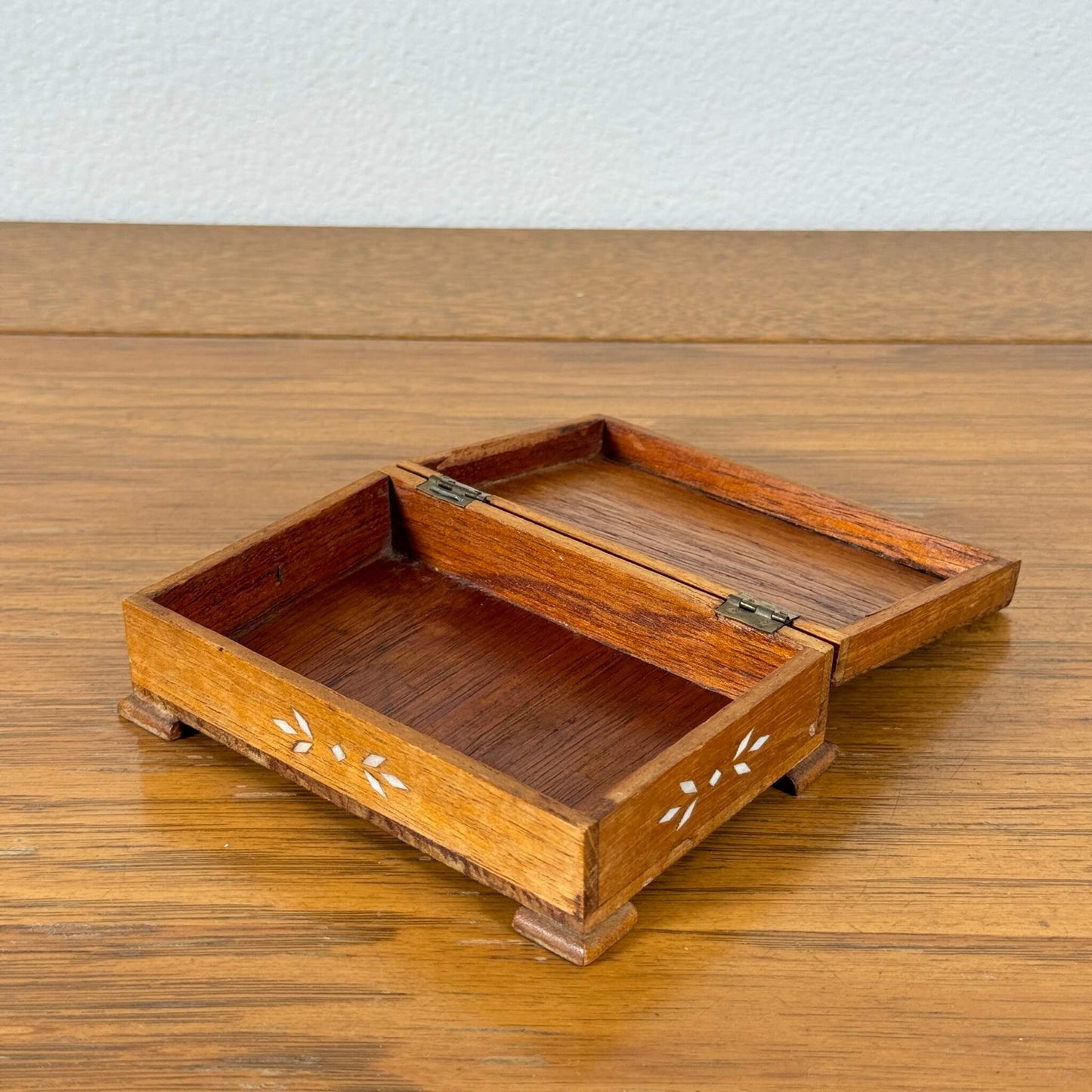 #1460 【1980-90年代】 ビンテージ 木製 小物入れ / ジュエリーボックス 収納ケース アメリカ