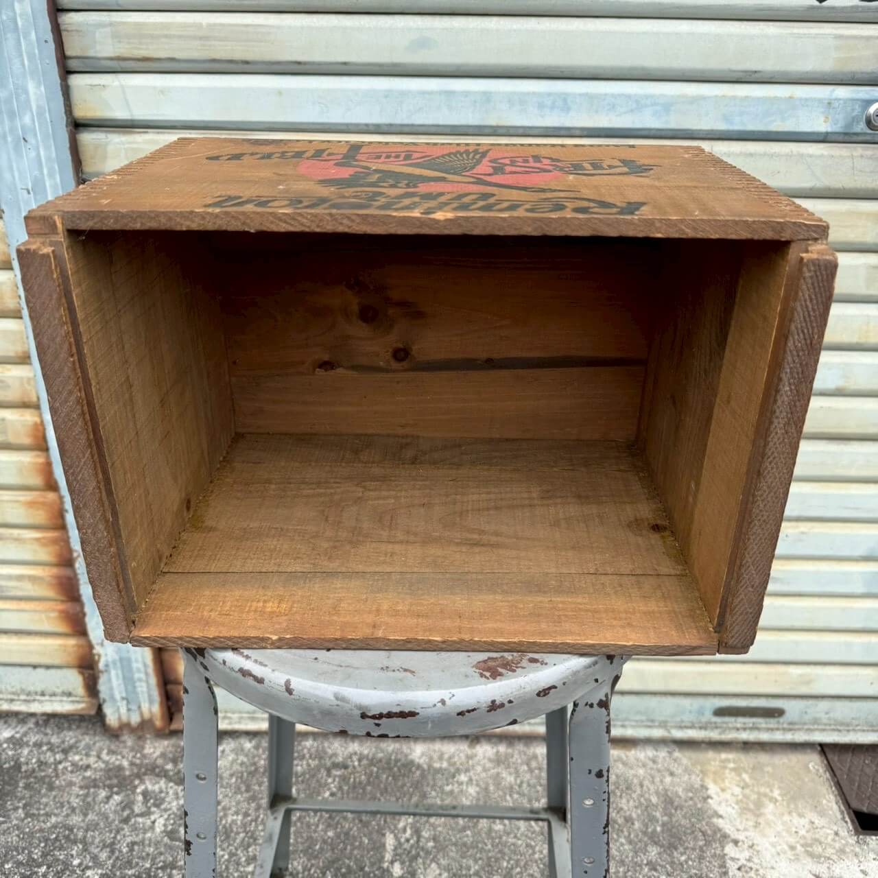【1970-80年代】ビンテージ ウッドボックス アメリカン雑貨 店舗什器 ガレージ 木箱 #2508