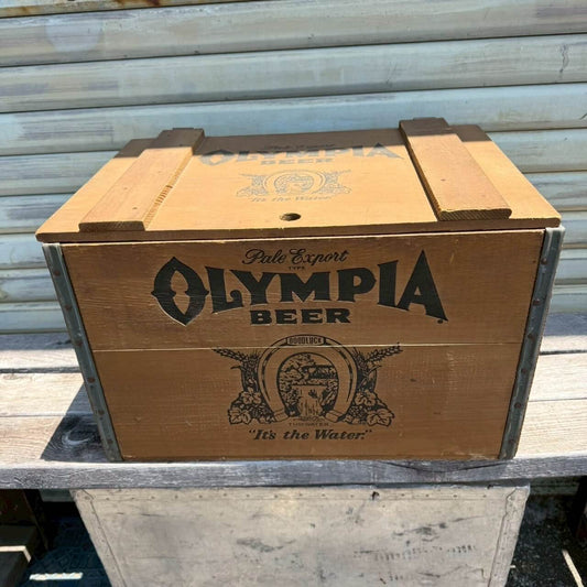 【1970-80年代】ビンテージ 木箱 アメリカン雑貨 店舗什器 収納ケース オリンピア #2503