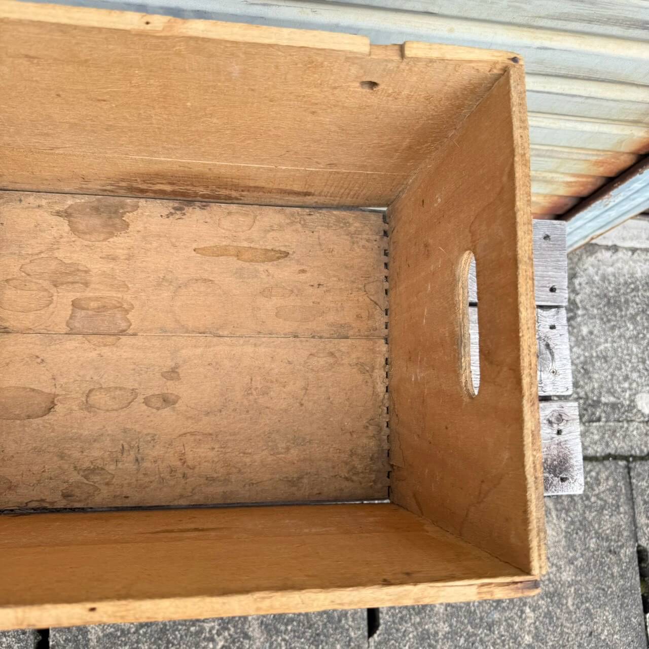 【1950年代】ビンテージ 木箱 アメリカン雑貨 店舗什器 アルペンブラウ ビールケース ウッドクレート #2779