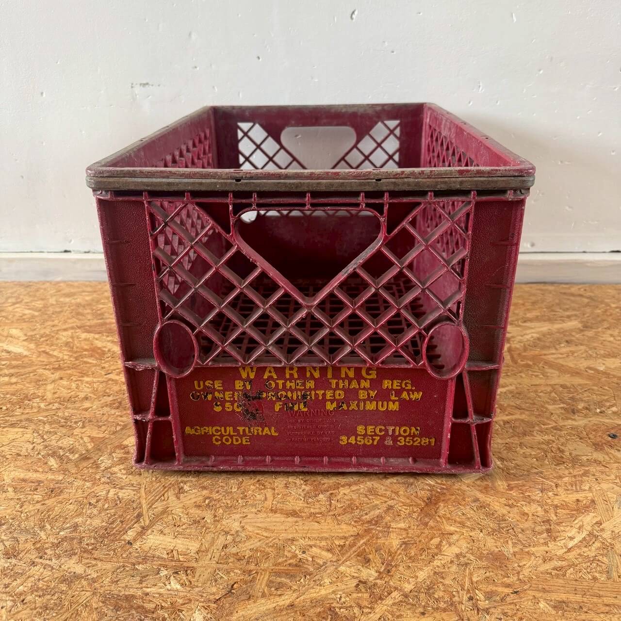 #2561【1974年】ビンテージ プラスチックコンテナ / 収納ボックス アメリカ