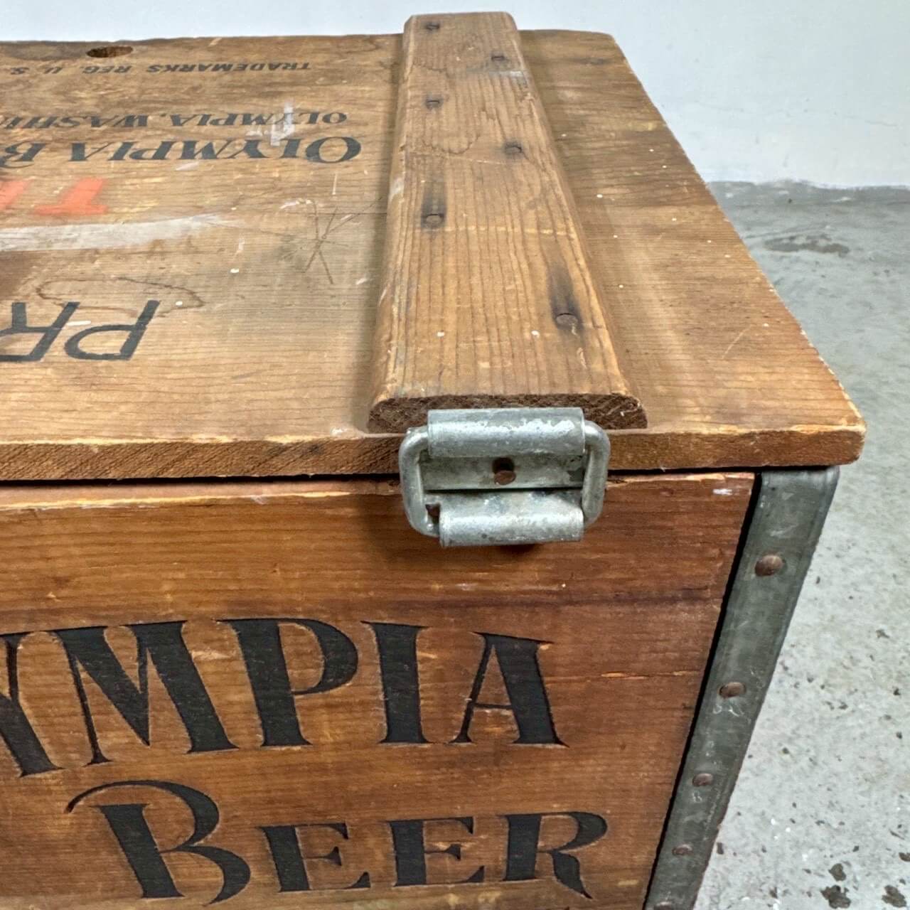 #2537【1970-80年代】OLYMPIA BEER 木箱 ウッドクレート オリンピアビール アメリカ