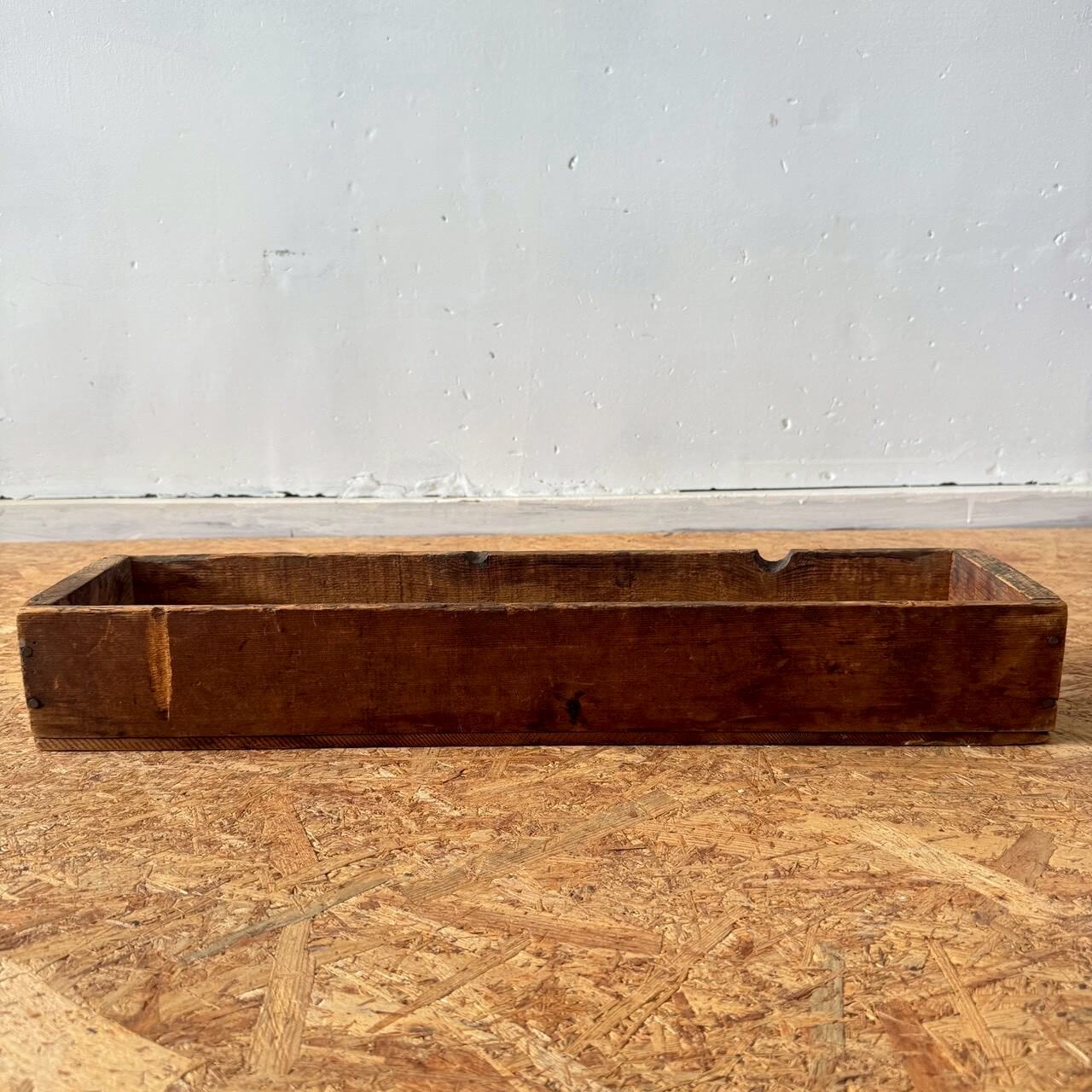 ビンテージ ウッドボックス アメリカン雑貨 木製 トレー 収納 #2239