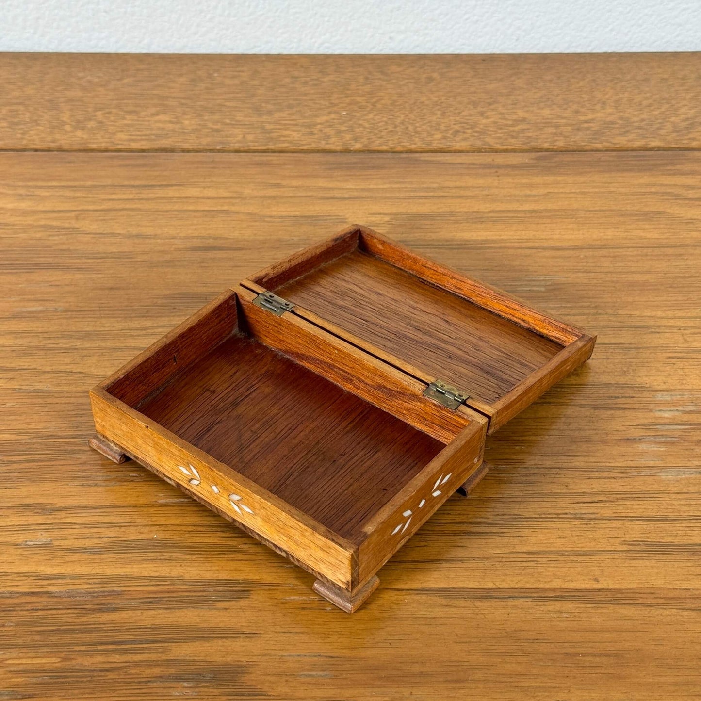 #1460 【1980-90年代】 ビンテージ 木製 小物入れ / ジュエリーボックス 収納ケース アメリカ