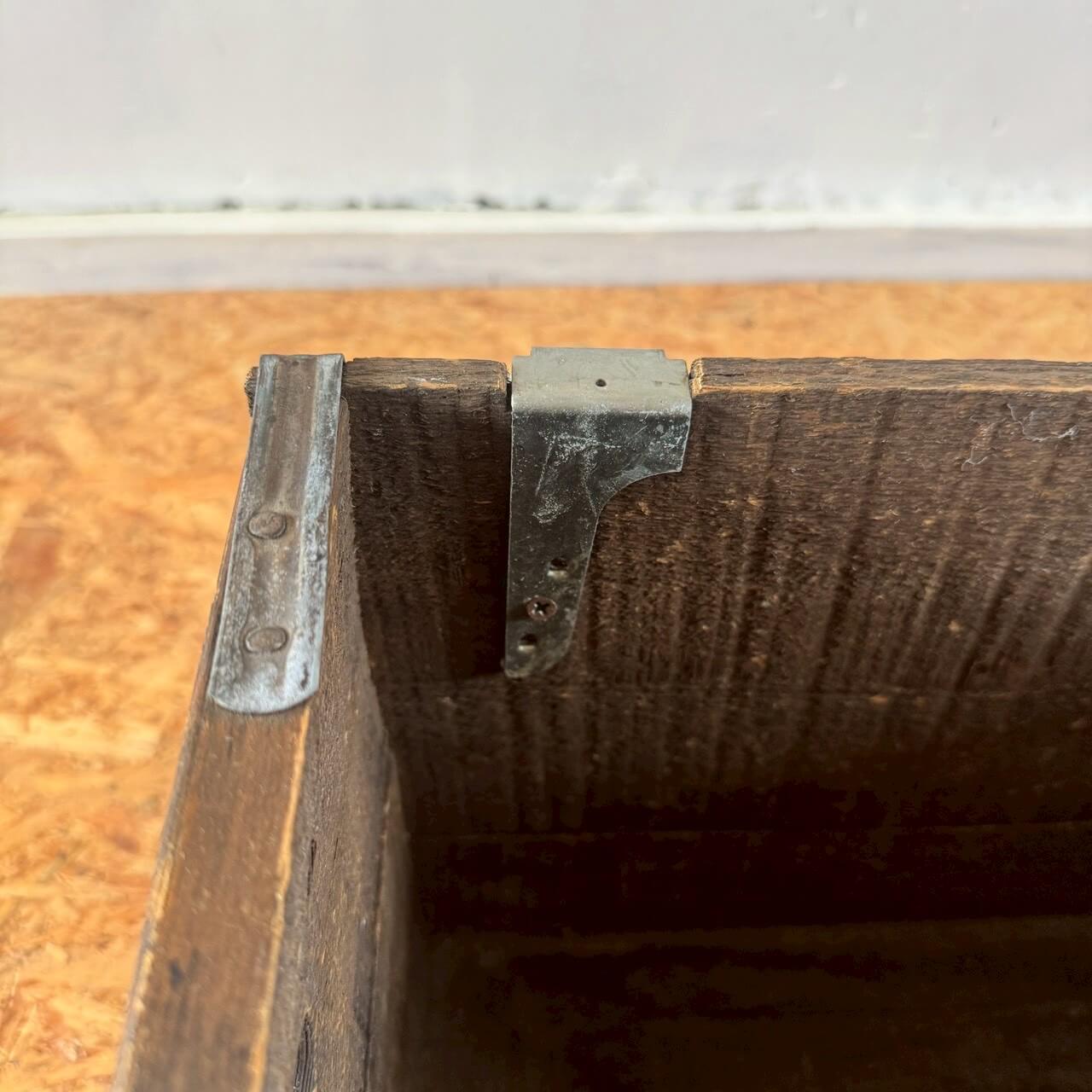 #2520【1970-80年代】ビンテージ 木箱 BUDWEISER バドワイザー ウッドボックス 蓋付き 収納ケース アメリカ