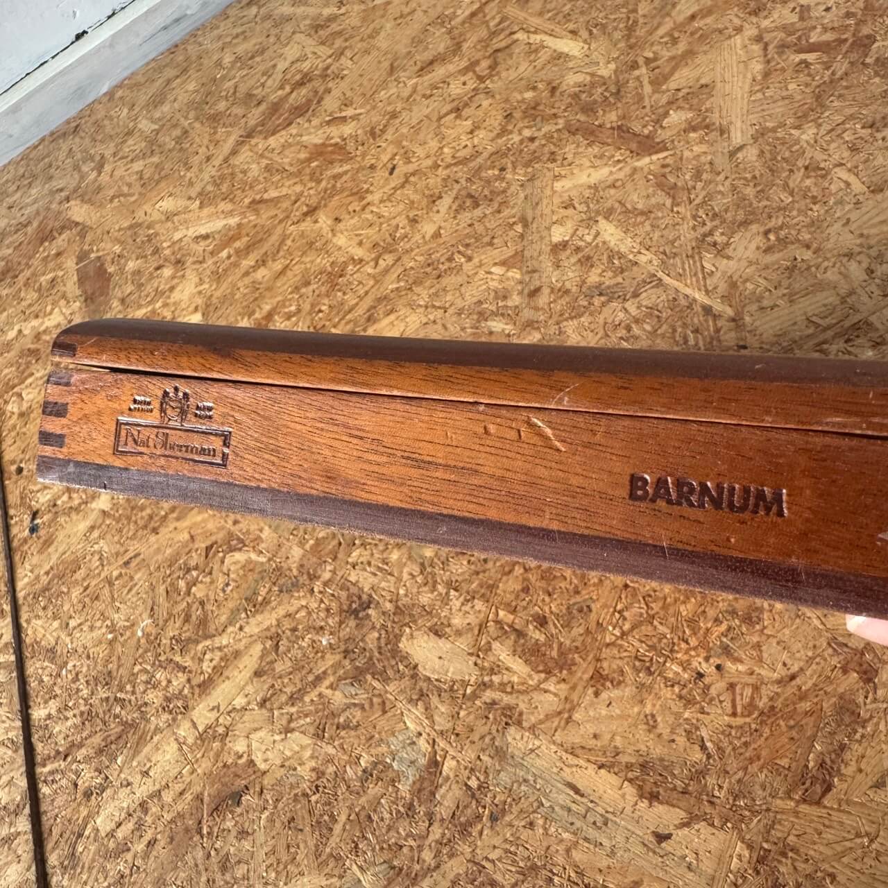 ビンテージ Nat Sherman シガーボックス 木製 小物入れ #2251
