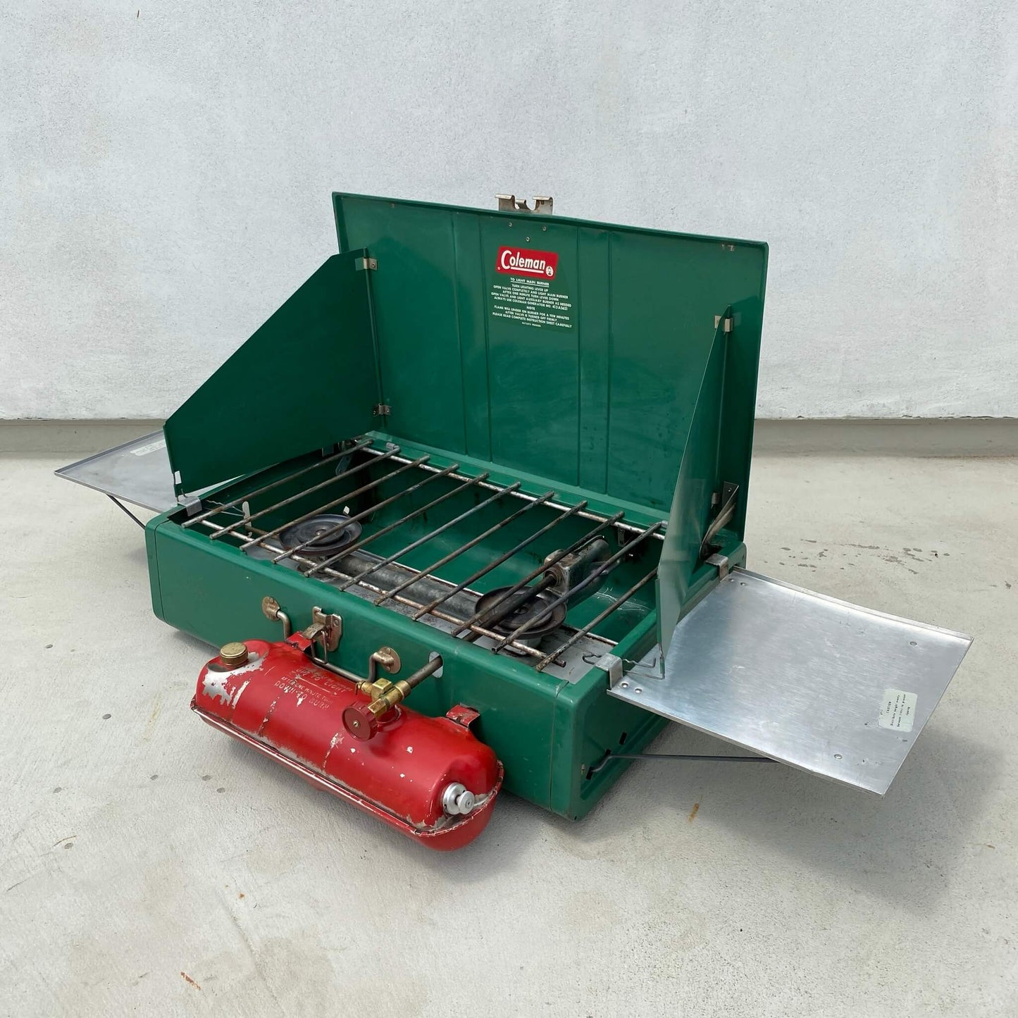 #192【1970年代】ビンテージ Coleman（コールマン） モデル413G ツーバーナー ストーブ キャンプ用品 アウトドア アメリカ