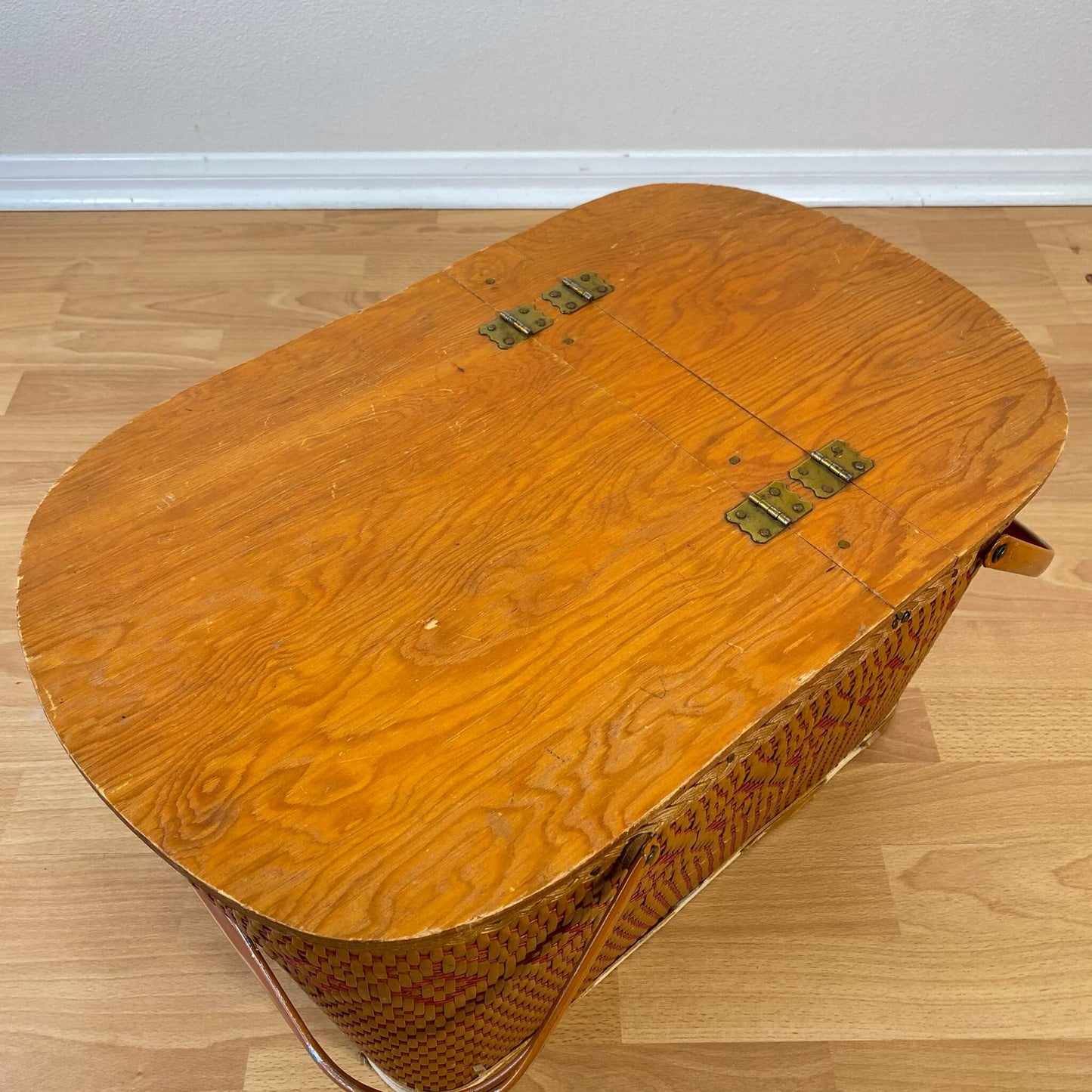 #834 【1970-80年代】ビンテージ REDMON（レドモン） ピクニックバスケット / 収納ケース アメリカ