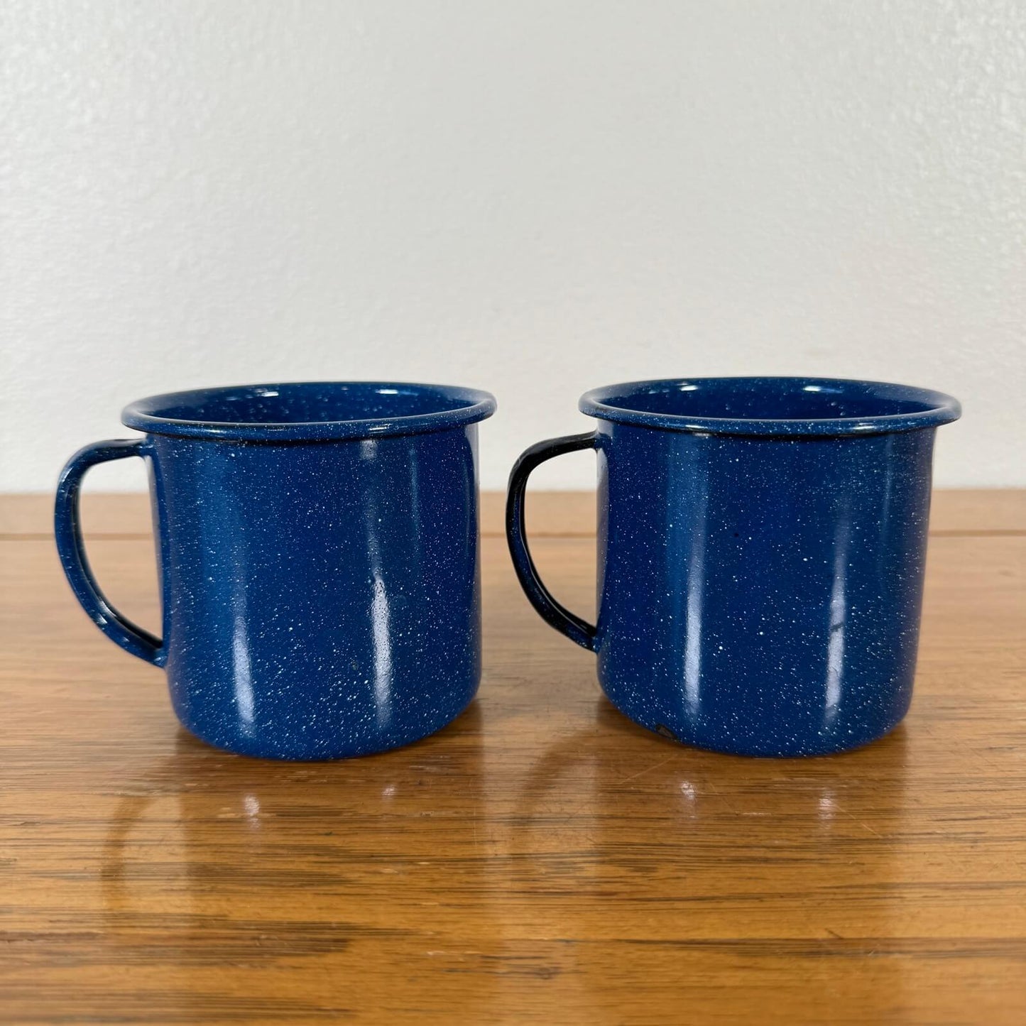 #1208 【1980-90年代】ビンテージ エナメル マグカップ / コーヒーカップ 2個セット キャンプ用品 アウトドア アメリカ