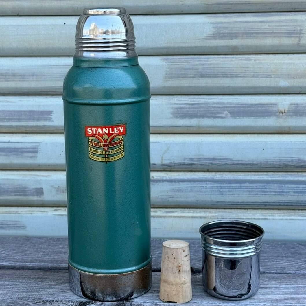 【1950年代】ビンテージ スタンレー アメリカン雑貨 キャンプ 什器 水筒 コルク栓 #2170