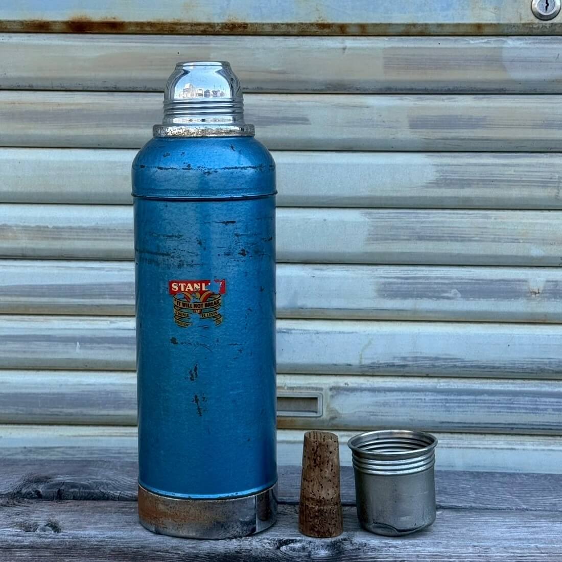 【1950年代】ビンテージ スタンレー ビッグサイズ アメリカン雑貨 キャンプ 什器 水筒 コルク栓 #2169