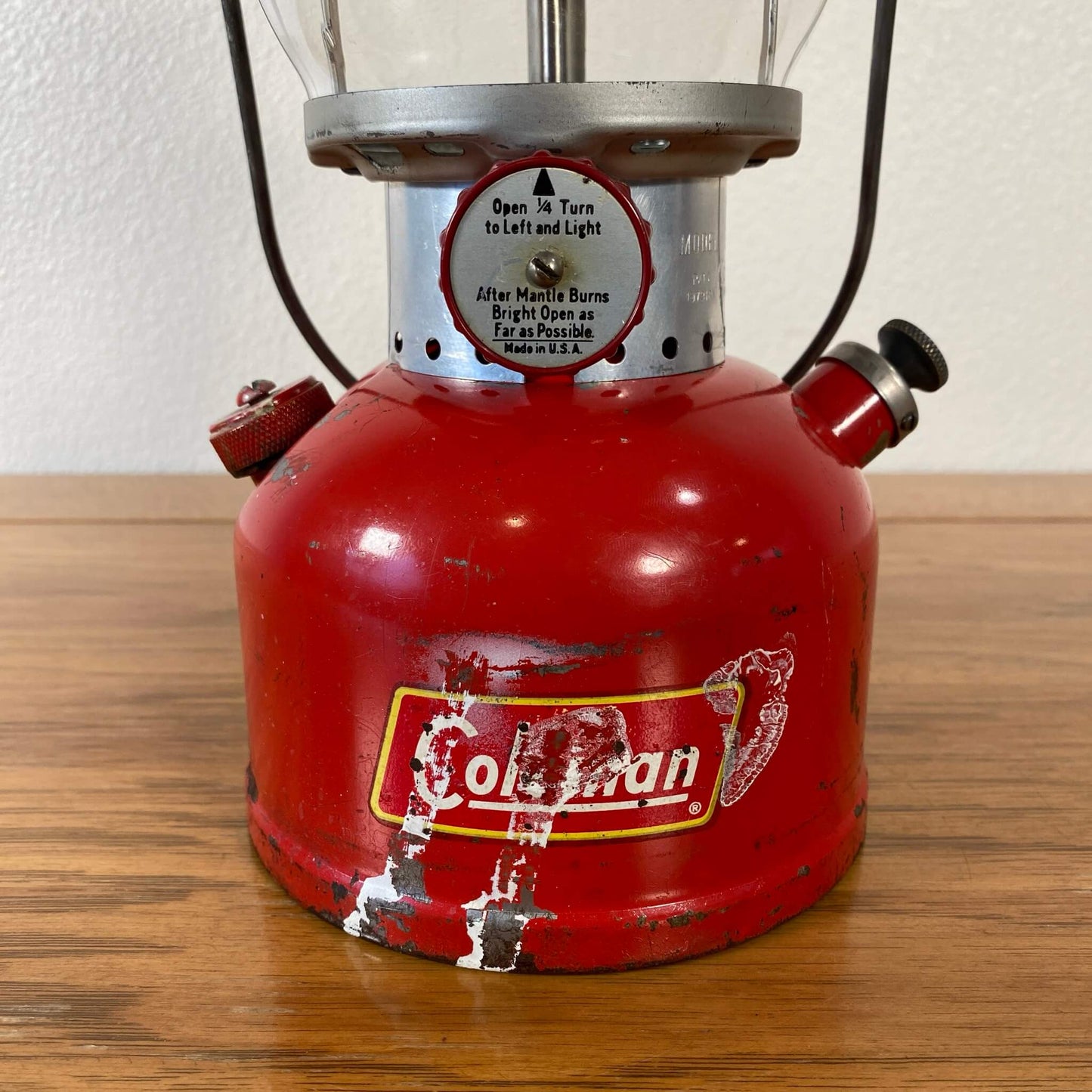 #205-A【1959年6月】ビンテージ Coleman（コールマン）200A イエローボーダー ランタン キャンプ用品 アウトドア アメリカ