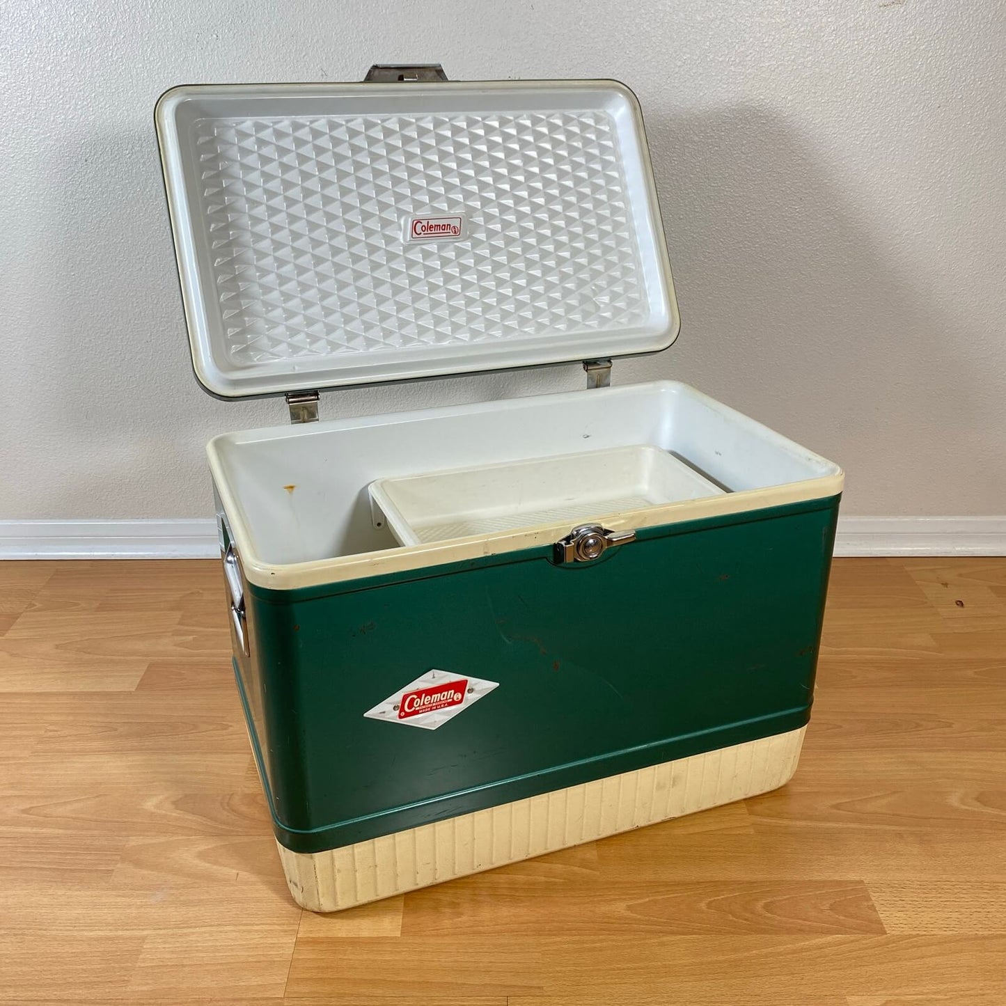 #840【1964年5月】ビンテージ Coleman（コールマン） クーラーボックス ダイヤモンドロゴ キャンプ用品 アウトドア アメリカ