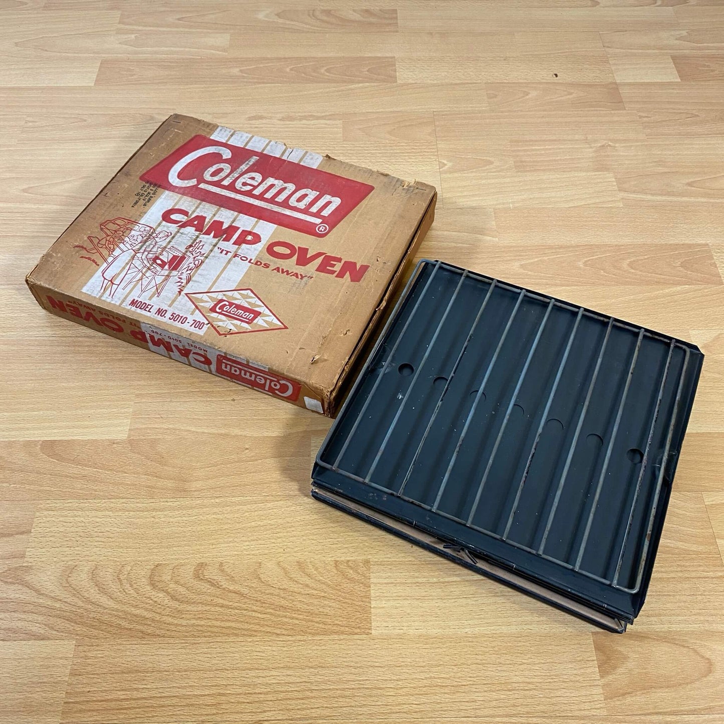 #851【1960年代】ビンテージ Coleman（コールマン） キャンプオーブン モデル5010-700 ダイヤモンドロゴ キャンプ用品 アメリカ アメリカ