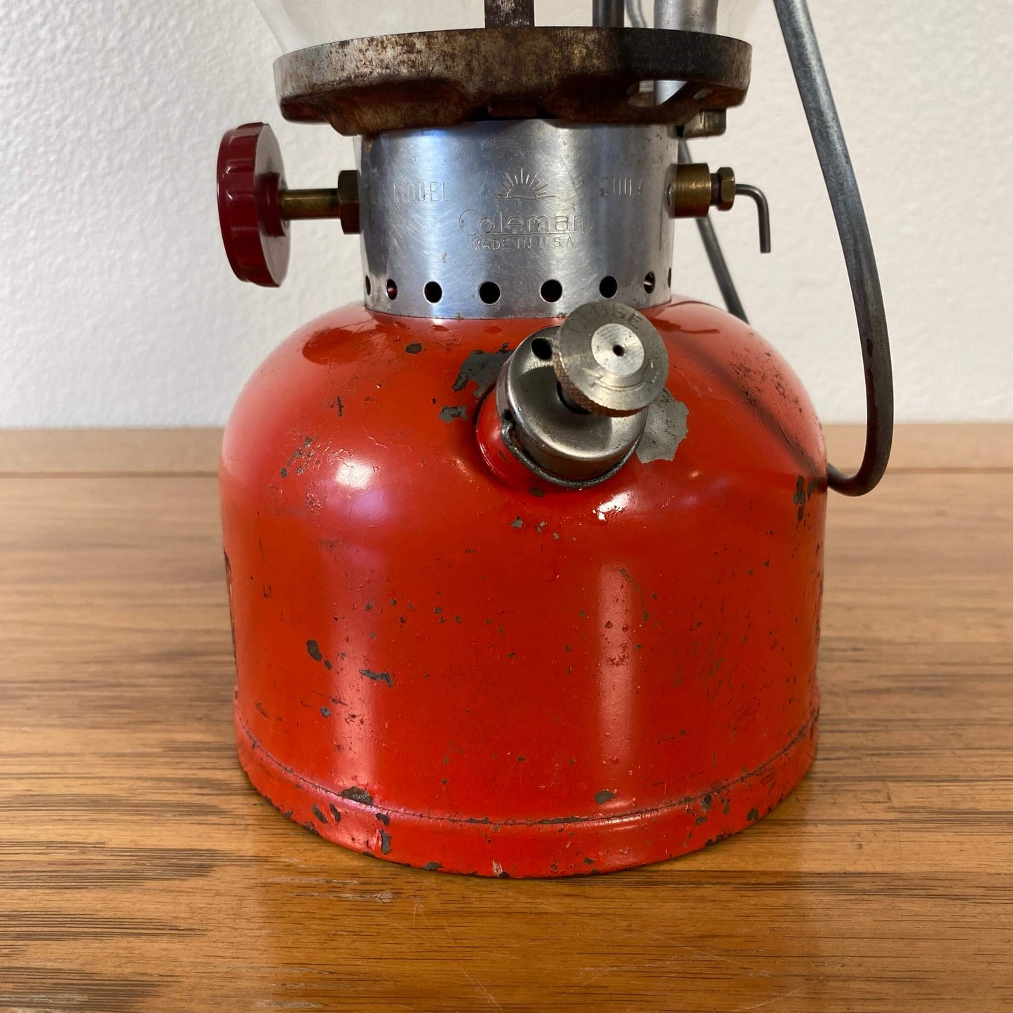 #171-A 【1960年8月】ビンテージ Coleman（コールマン）200A イエローボーダー ランタン キャンプ用品 アウトドア アメリカ