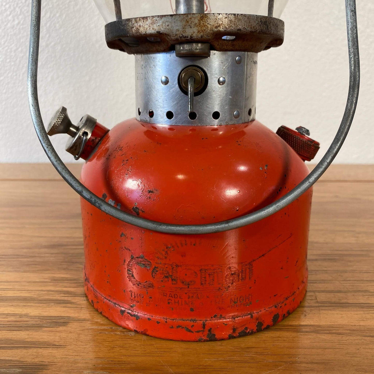 #171-A 【1960年8月】ビンテージ Coleman（コールマン）200A イエローボーダー ランタン キャンプ用品 アウトドア アメリカ
