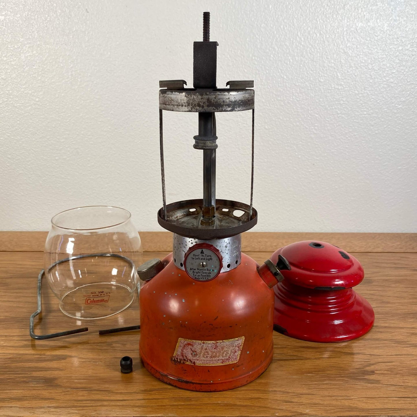 #25 【1957年7月】ビンテージ Coleman（コールマン） 200A イエローボーダー ランタン キャンプ用品 アウトドア アメリカ