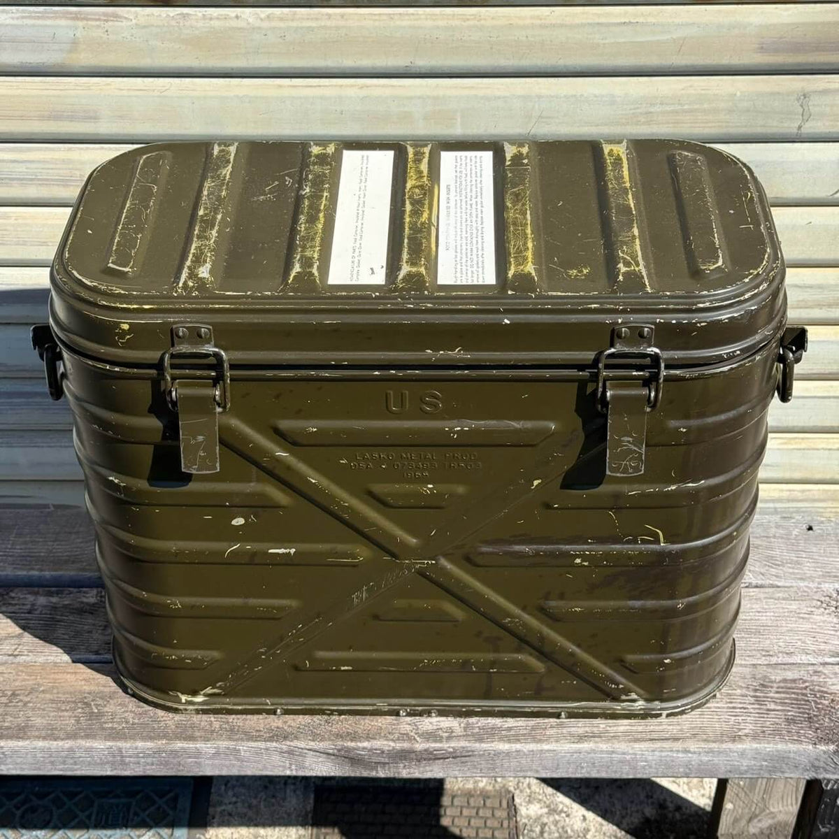 【1960年代】ビンテージ ガレージ ミリタリー アメリカン雑貨 店舗什器 U.S. ARMY フードコンテナ #2792