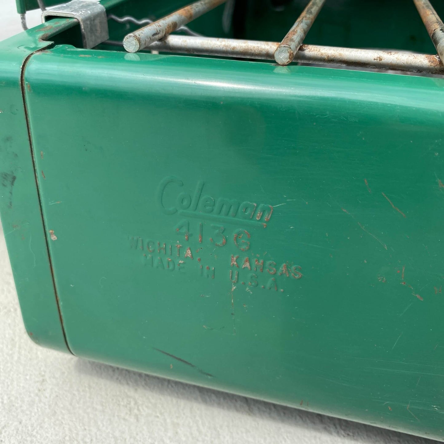 #192【1970年代】ビンテージ Coleman（コールマン） モデル413G ツーバーナー ストーブ キャンプ用品 アウトドア アメリカ