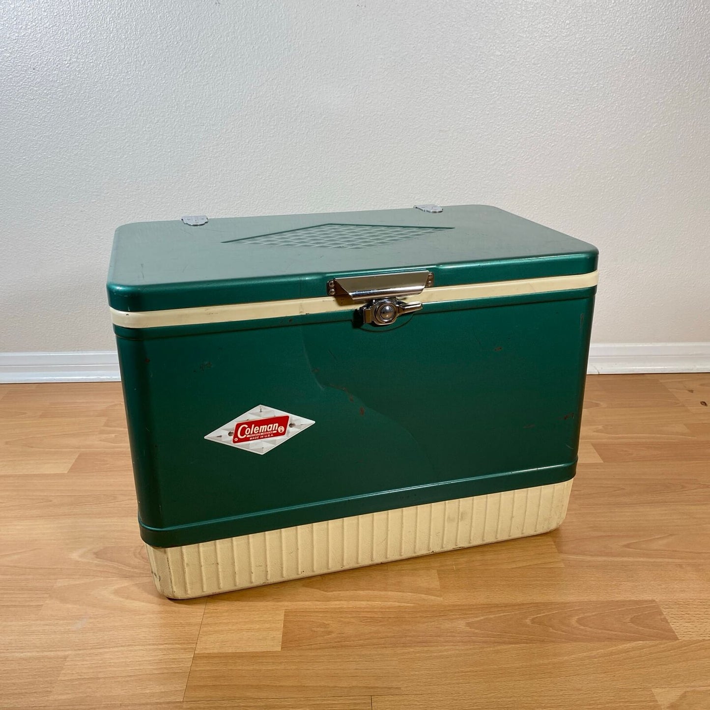 #840【1964年5月】ビンテージ Coleman（コールマン） クーラーボックス ダイヤモンドロゴ キャンプ用品 アウトドア アメリカ