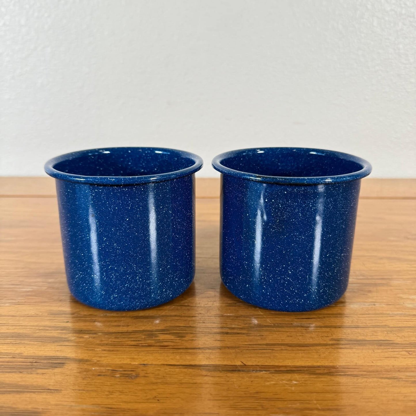 #1208 【1980-90年代】ビンテージ エナメル マグカップ / コーヒーカップ 2個セット キャンプ用品 アウトドア アメリカ