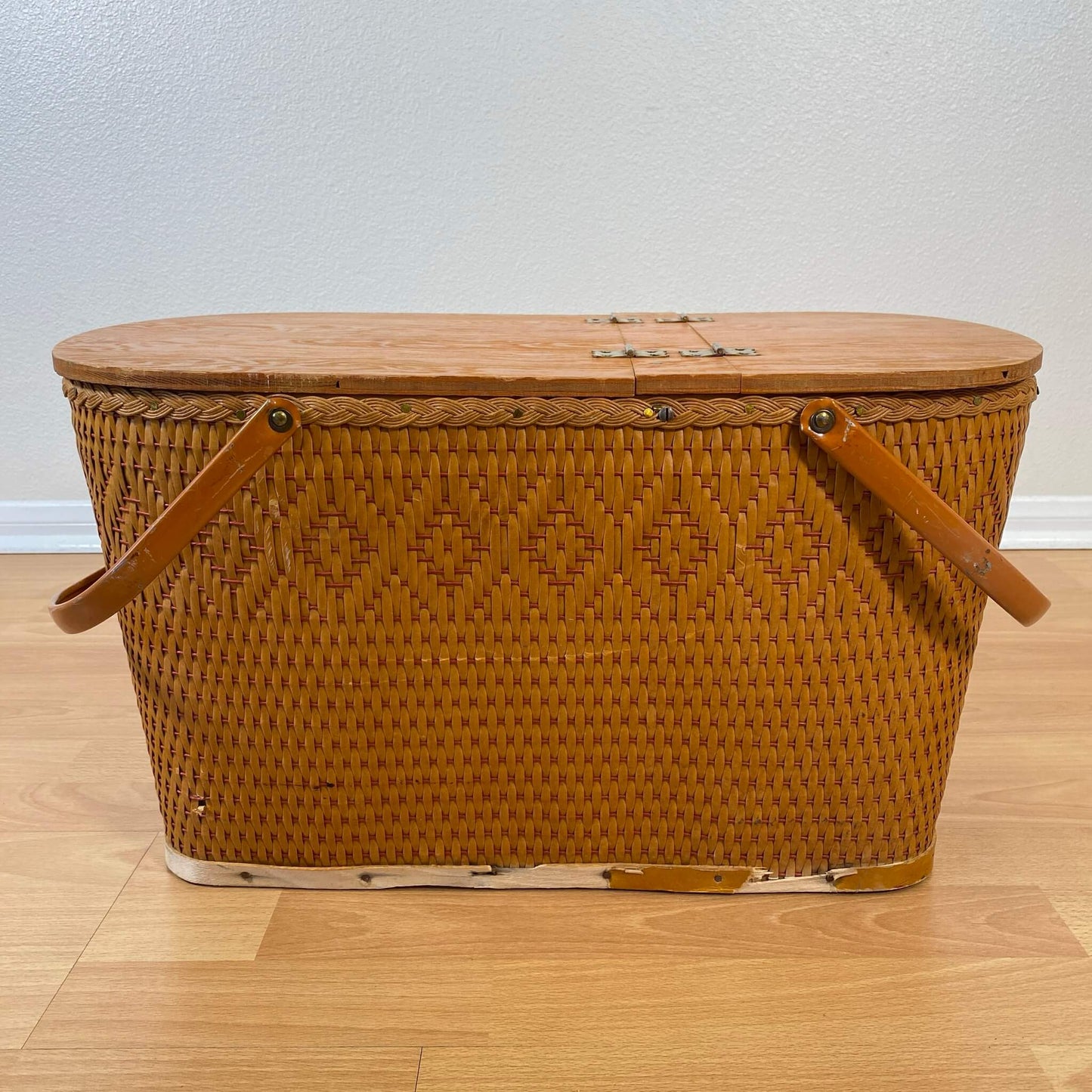 #834 【1970-80年代】ビンテージ REDMON（レドモン） ピクニックバスケット / 収納ケース アメリカ