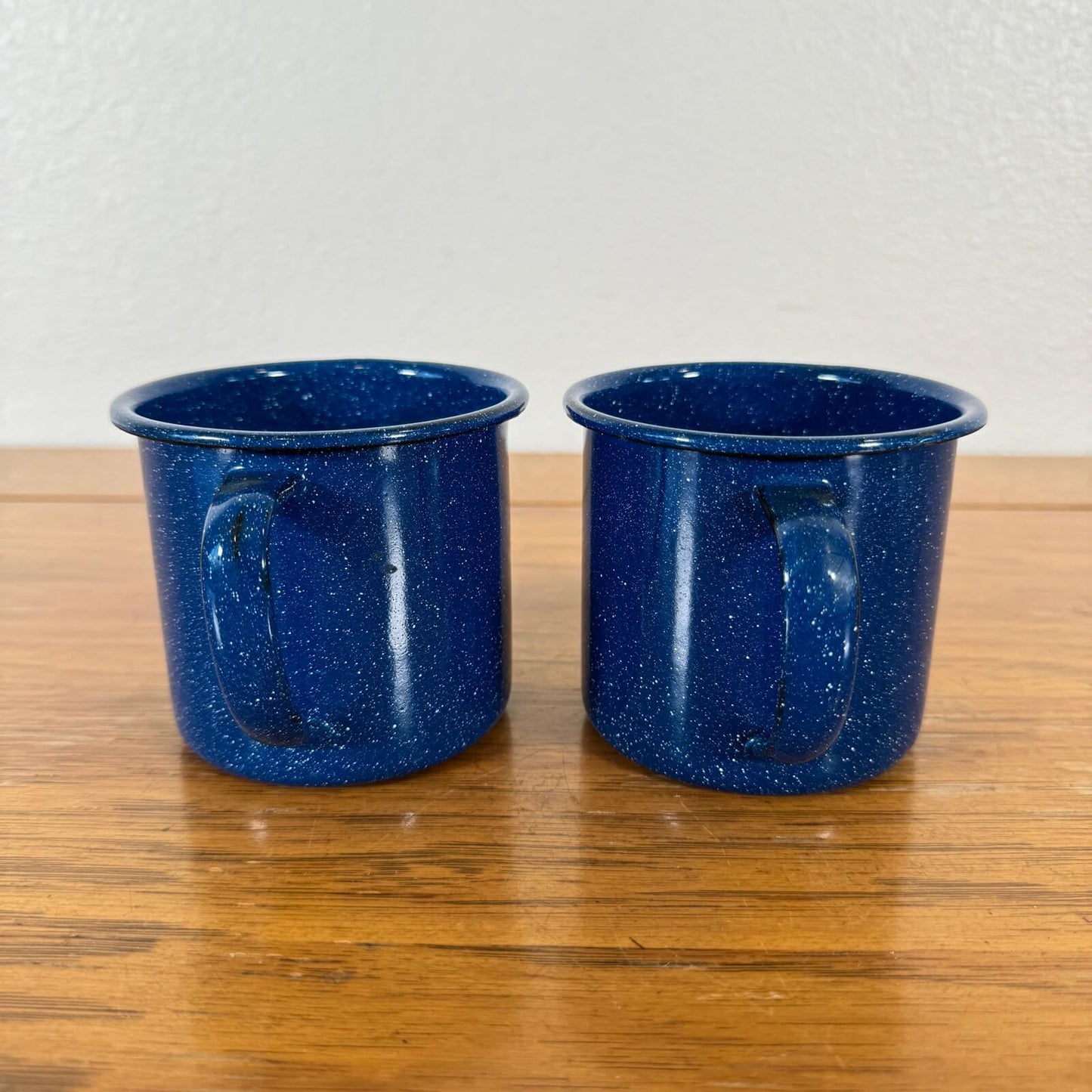 #1208 【1980-90年代】ビンテージ エナメル マグカップ / コーヒーカップ 2個セット キャンプ用品 アウトドア アメリカ