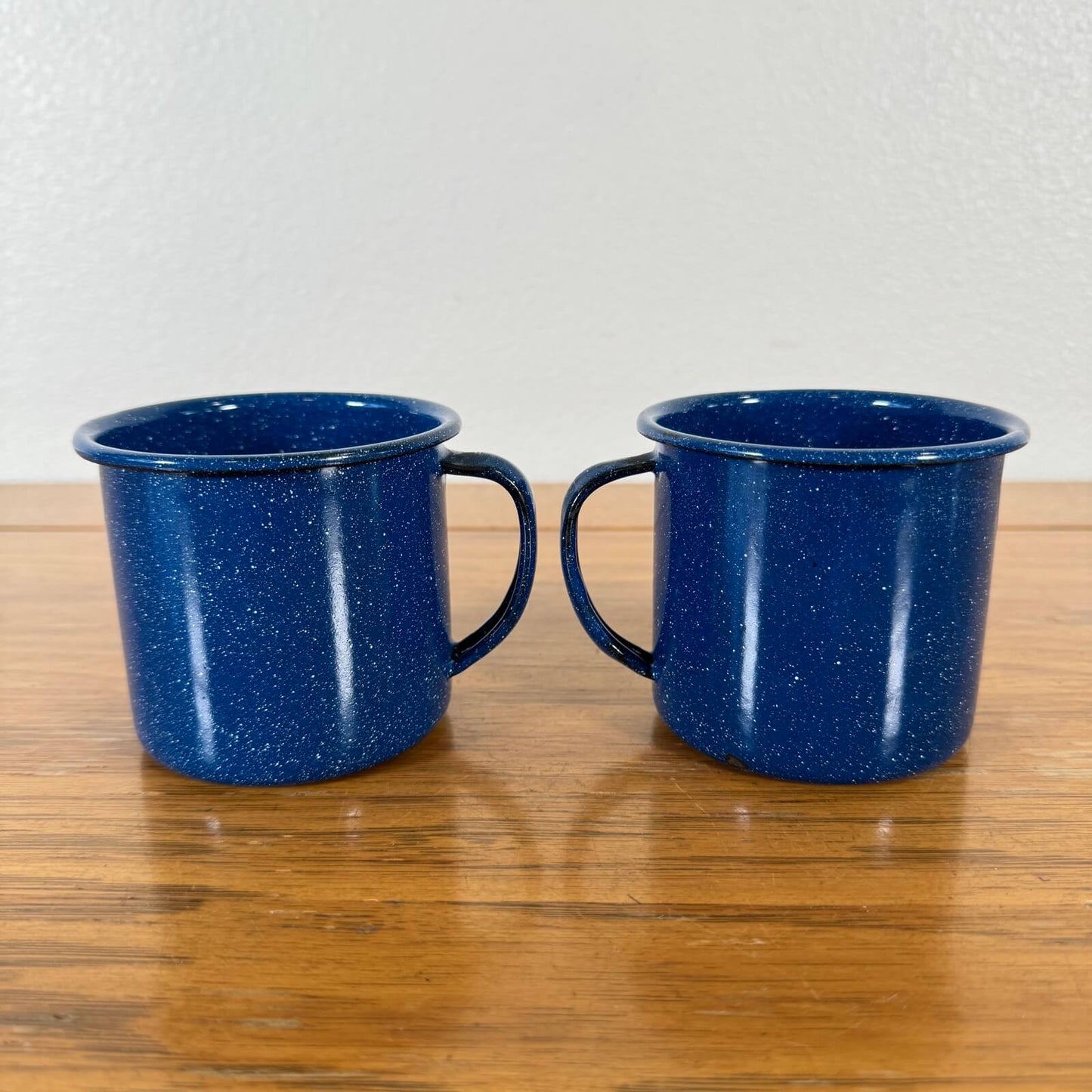 #1208 【1980-90年代】ビンテージ エナメル マグカップ / コーヒーカップ 2個セット キャンプ用品 アウトドア アメリカ